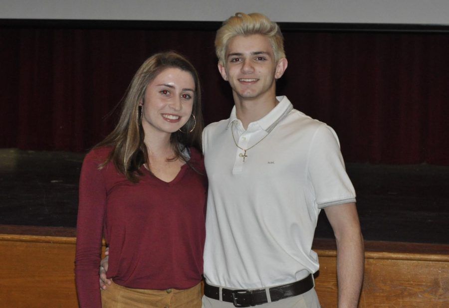 Outstanding athletes Erin Spreen (left) and Michael Pappas (right).